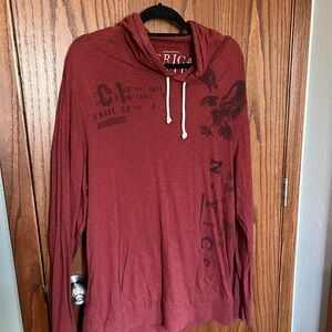 American Eagle Outfitters Maroon Hoodie